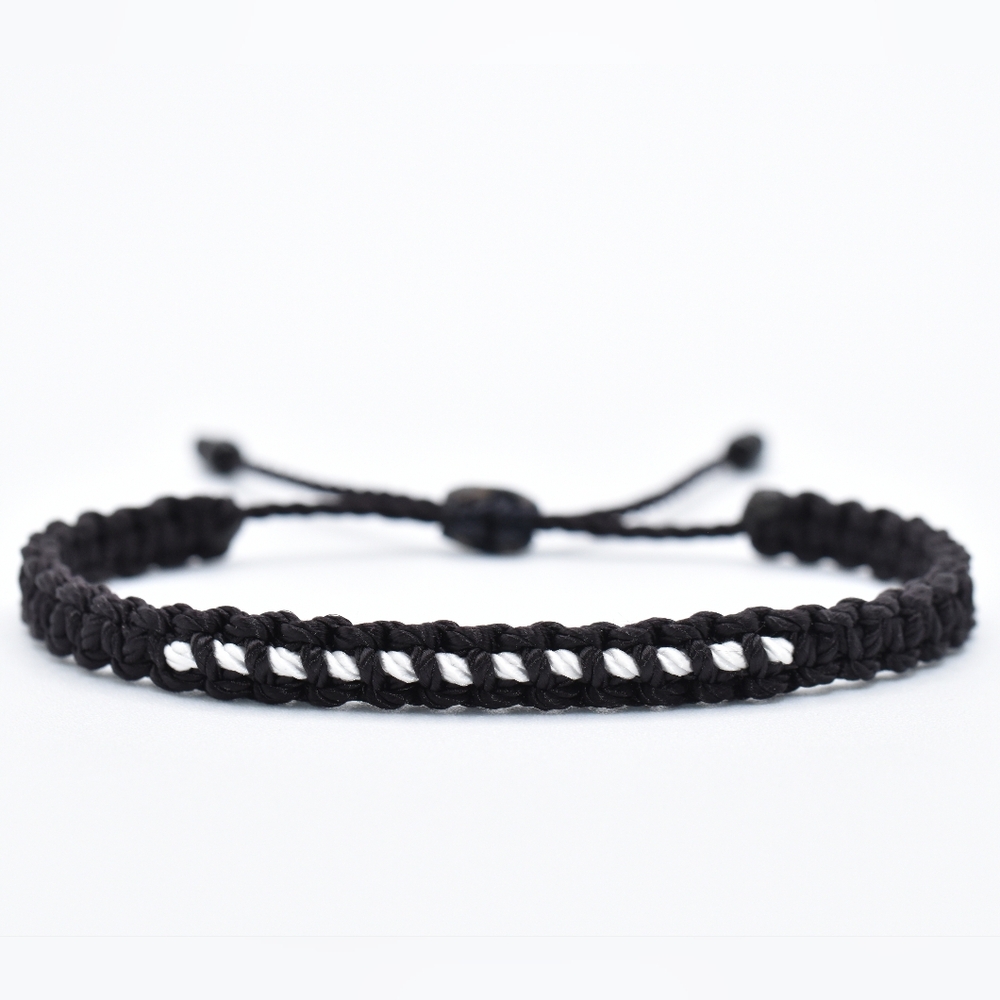 Silver line support bracelet, corrections officer support, gift for him
